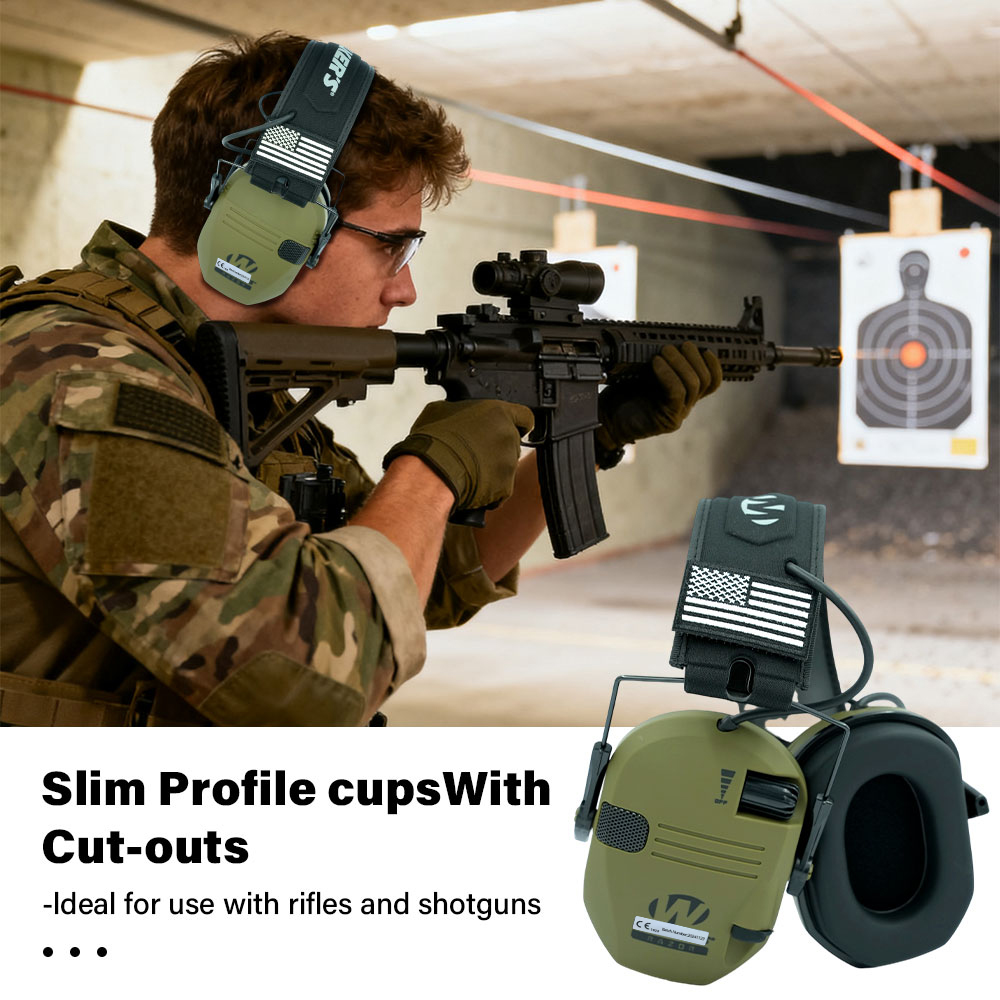 Shooting Ear Muff - Buitenjacht-/schietoorbeschermers verminderen actief het geluid om