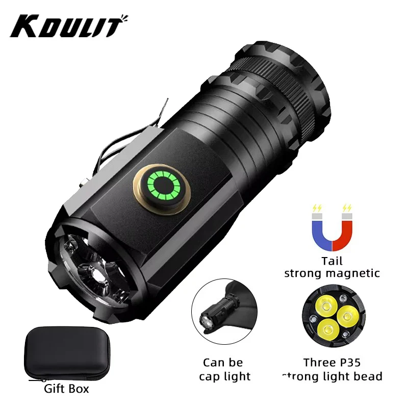 Tactical Flashlight Rechargeable - Krachtige Mini LED-zaklamp Superheldere aluminium zaklamp