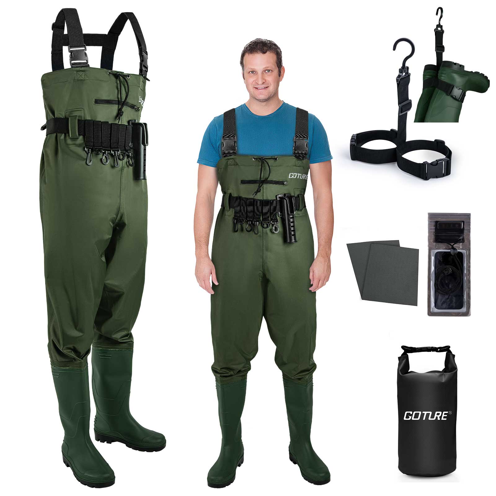 Hunting Outdoor Boots - Goture outdoor waterdichte bootfoot borst steltlopers