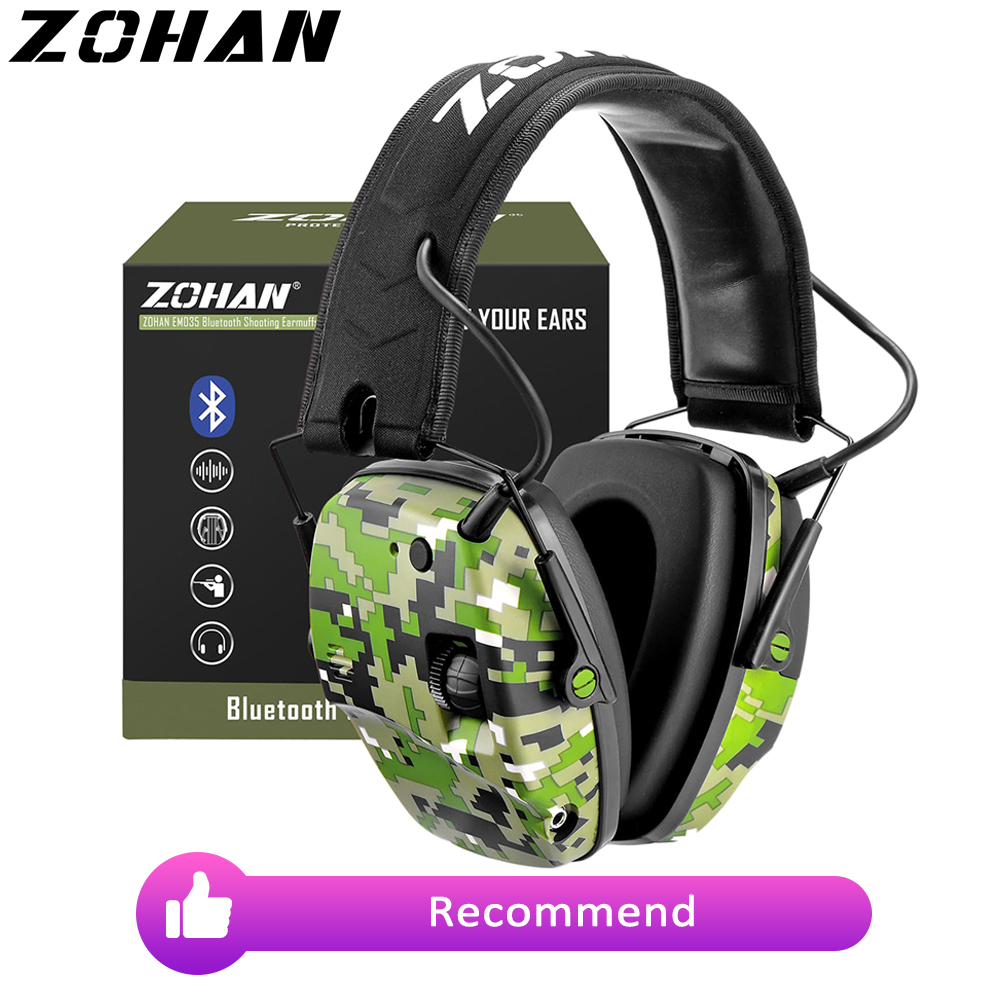 Shooting Ear Muff - Zohan 5.0 Bluetooth Elektronische Schietende Oorkappen