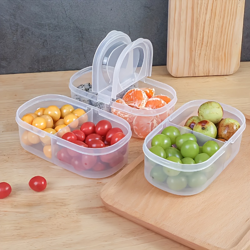 Outdoor Hunting Kitchen - 1/2 stuks Voedselopslagcontainer met twee compartimenten,