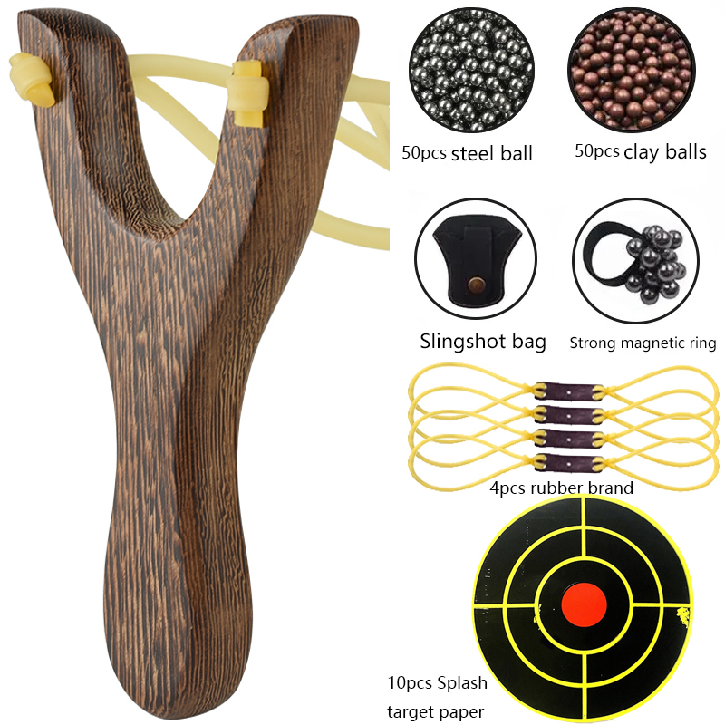 Outdoor Hunting Products - Traditionele Houten Slingsshots Outdoor Schieten Speelgoed
