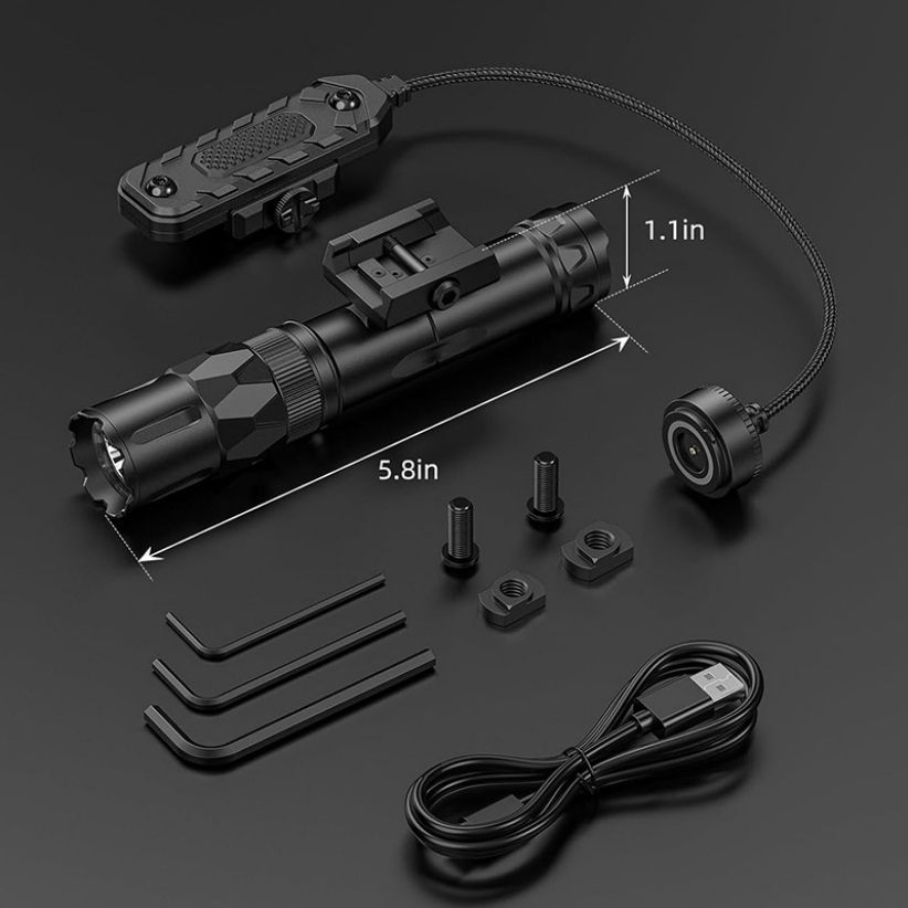 Richfire 2500LM Tactische Zakl - Tactical Flashlight Rechargeable recensie en prijs