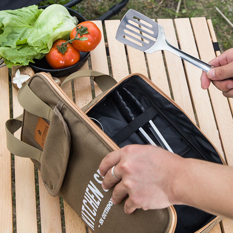 8-delige campingkeukenset met  - Outdoor Hunting Kitchen recensie en prijs