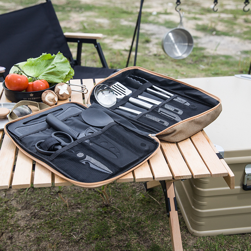 8-delige campingkeukenset met  - Outdoor Hunting Kitchen recensie en prijs