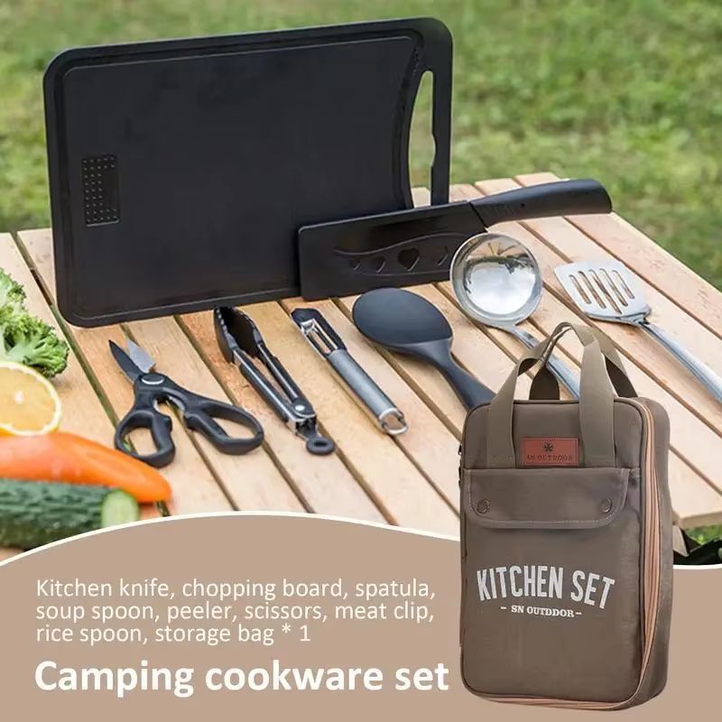 8-delige campingkeukenset met  - Outdoor Hunting Kitchen recensie en prijs