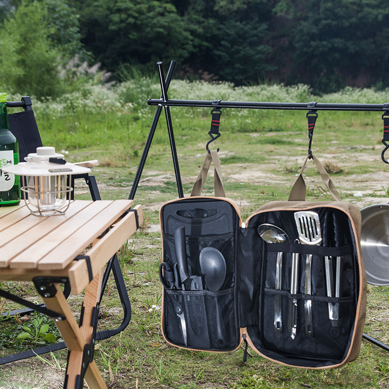 8-delige campingkeukenset met  - Outdoor Hunting Kitchen recensie en prijs