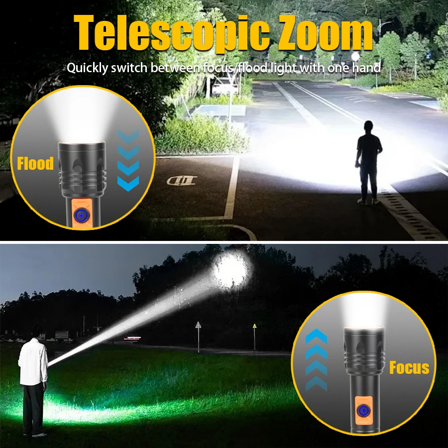 Krachtige LED-zaklamp Oplaadba - Tactical Flashlight Rechargeable recensie en prijs