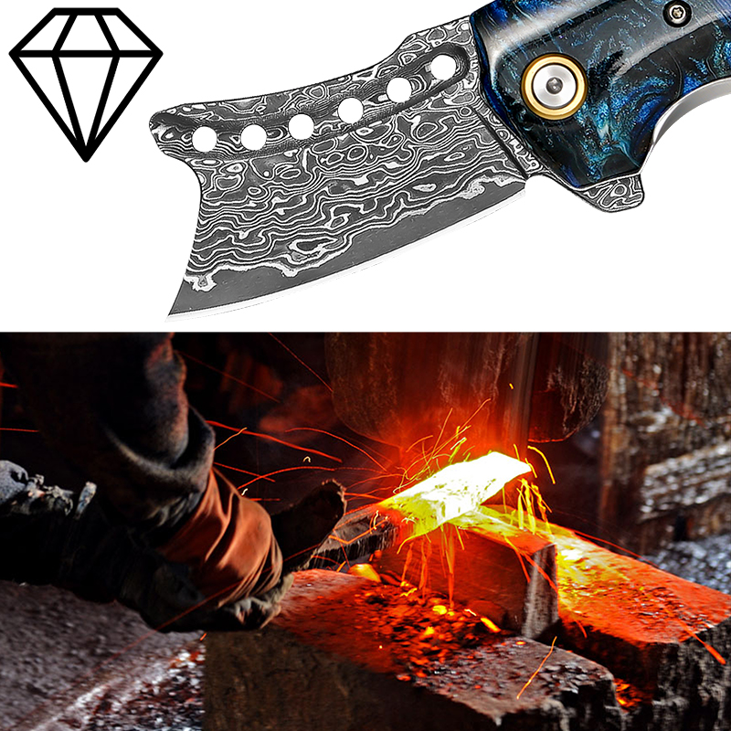Handgemaakt Damascus staal zak - Hunting Camp Outdoor Kitchen recensie en prijs