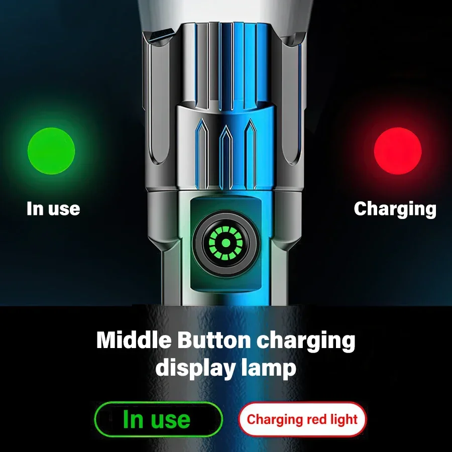 Krachtige LED-zaklamp, USB opl - Tactical Flashlight Rechargeable recensie en prijs