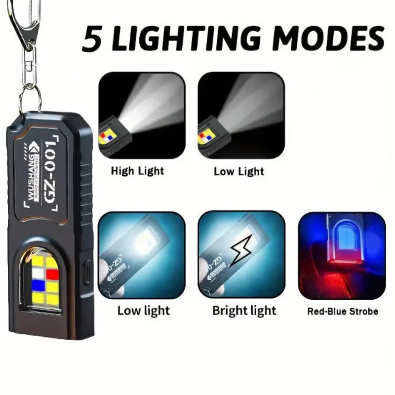Krachtige Mini COB LED-sleutel - Tactical Flashlight Rechargeable recensie en prijs