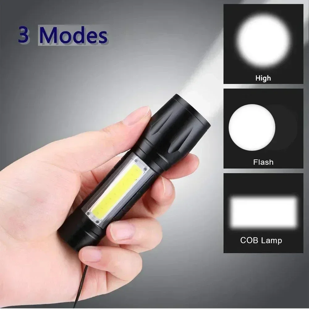 Draagbare COB + LED Campinglam - Tactical Flashlight Rechargeable recensie en prijs