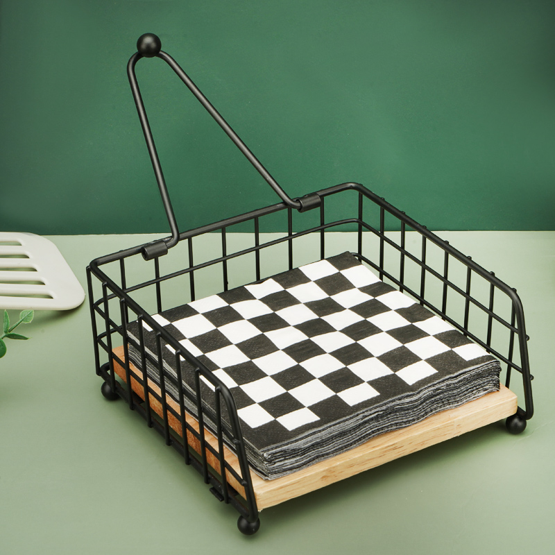 Vierkante houten servethouder, - Outdoor Hunting Kitchen recensie en prijs